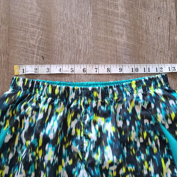 Nike Dri-Fit Running Shorts Blue Green Multicolored Women's Size S - Picture 8 of 10
